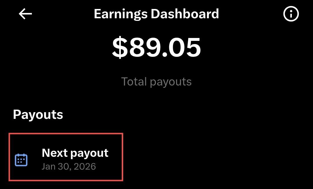 mide_crypt02's tweet image. X pays creator🔥

Elon wen me 🌝

Tell me Congrat fam….. 

Touch grass 😪