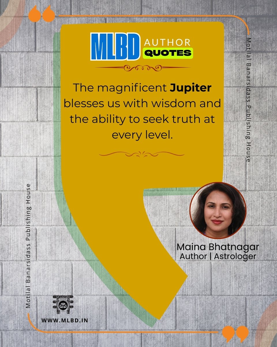 MlbdOfficial's tweet image. The magnificent Jupiter blesses us with wisdom and the ability to seek truth at every level.
.
.
.
@maina.bhatnagar
@mainabhatnagar
@mlbdofficial
.
.
.
.
.
.
.
.
.
#motilalbanarsidass #mlbd #mlbdauthorquote #mainabhatnagar #quotes #motivation #inspiration #authorquote #bookstaa