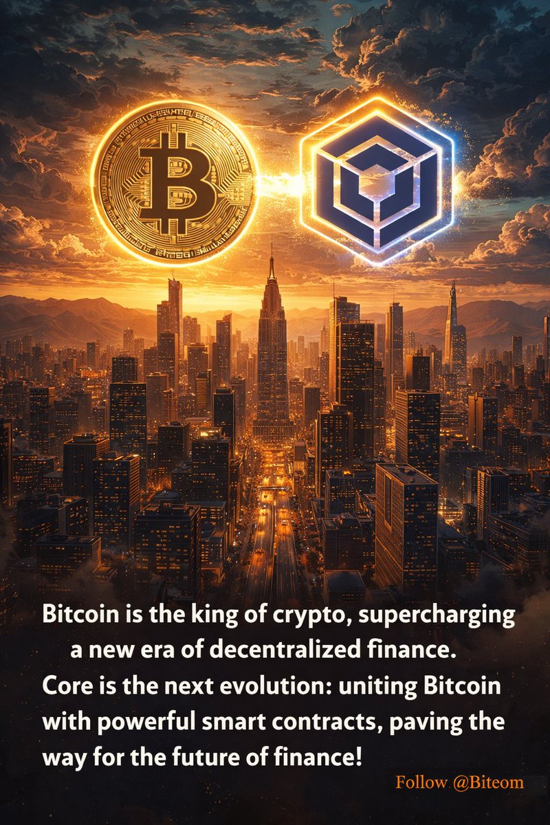 PrinceKash_001's tweet photo. #Bitcoin is the foundation, the hardest,most secure money ever created.
But money alone isn’t the endgame. Utility is the next frontier.
@Coredao_Org extends Bitcoin’s power without compromising its security, unlocking BTCFi, smartcontracts, and sustainable yield for Bitcoin👇 https://t.co/G25tMFazcA