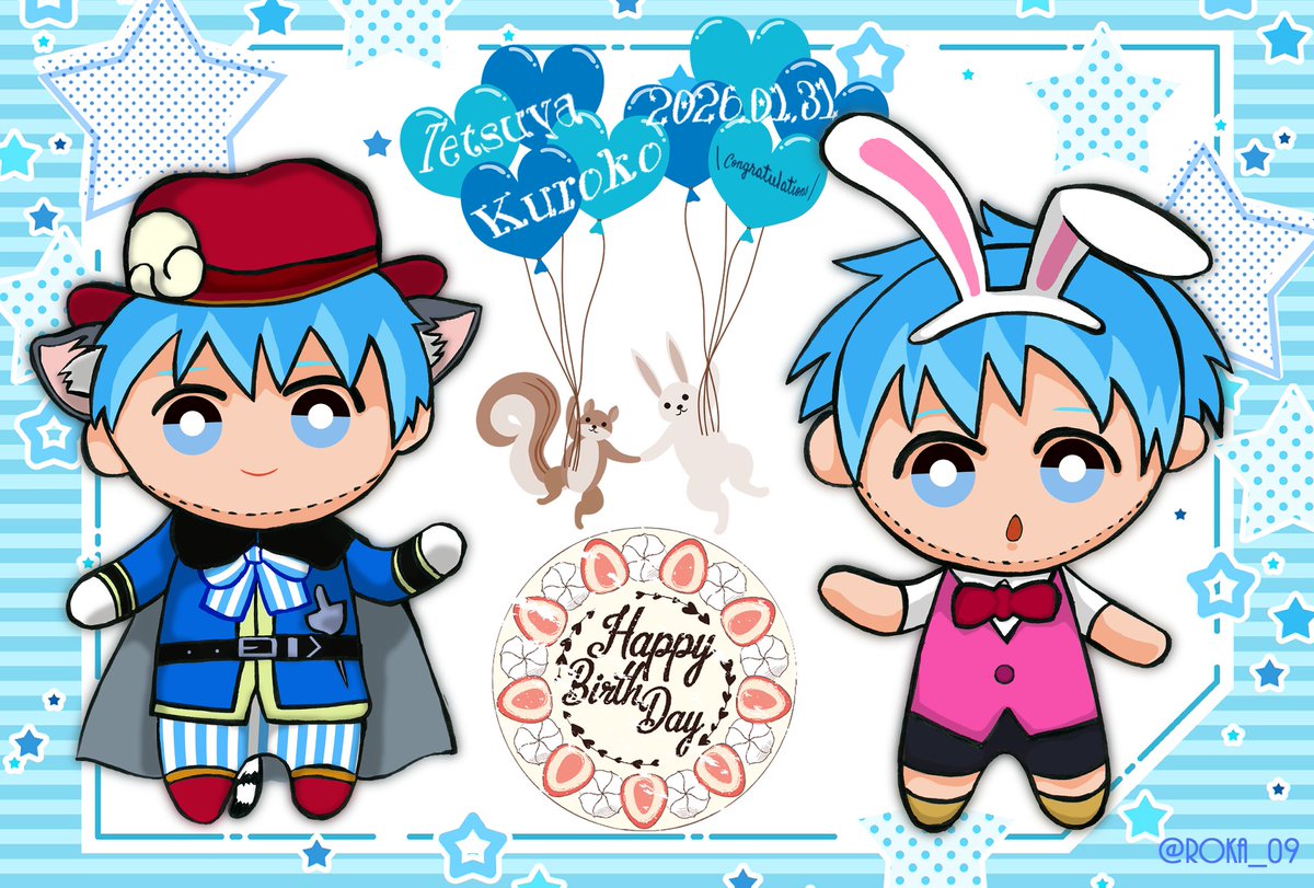 。　♡ 。　　♡。　　♡
♡。　＼　　｜　　／。　♡
   ◆◇◆ 2026.01.31 ◆◇◆
ⓗⓐⓟⓟⓨ ⓑⓘⓡⓣⓗⓓⓐⓨ
     ✨ Tetsuya Kuroko ✨
 　　  (ㅎ.ㅎ)꒰՞ㅎﻌㅎ՞꒱
♡。　／　　｜　　＼。　♡
。　♡。 　　。　　♡。

愛と恵みと幸を祈ります🙏
#黒子テツヤ生誕祭2026
#黒子テツヤ誕生祭2026