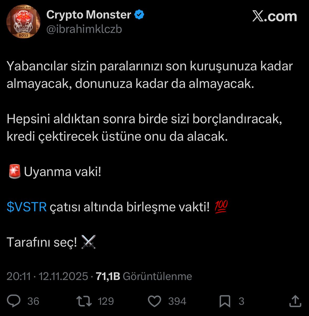 ibrahimklczb's tweet image. Hem Türkiye’de hemde Tüm Dünya’da tepkiler çığ gibi büyüyür.

Yıllardır tane tane anlatıyordum bunların kirli işlerini. Herkes sadece savunuyordu.

Şimdi herkes meteliksiz kaldı ve ağlıyor. Halen gelecek için bir şansınız var. Halen umutlarınımızı birlikte yeşertebiliriz.