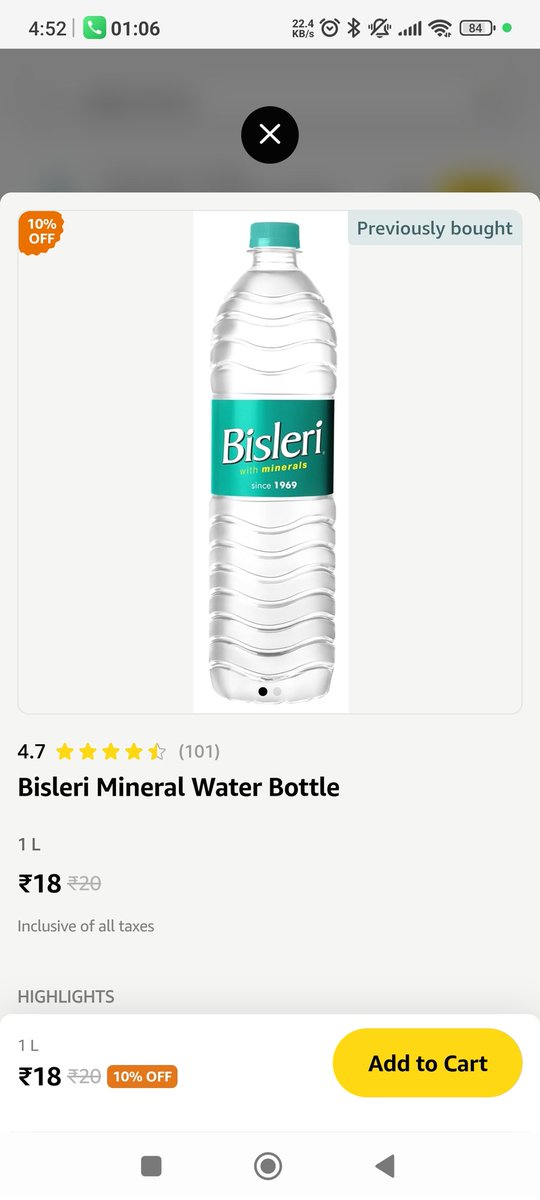 <a href="/amazonIN/">Amazon India</a>  amazon is making fool of consumers and coustomer care is also making fool to consumers asking my system is not showing the list of products they mentioned here the mrp is 20 and after discount given in 18 the mrp is already 18 on the bottle