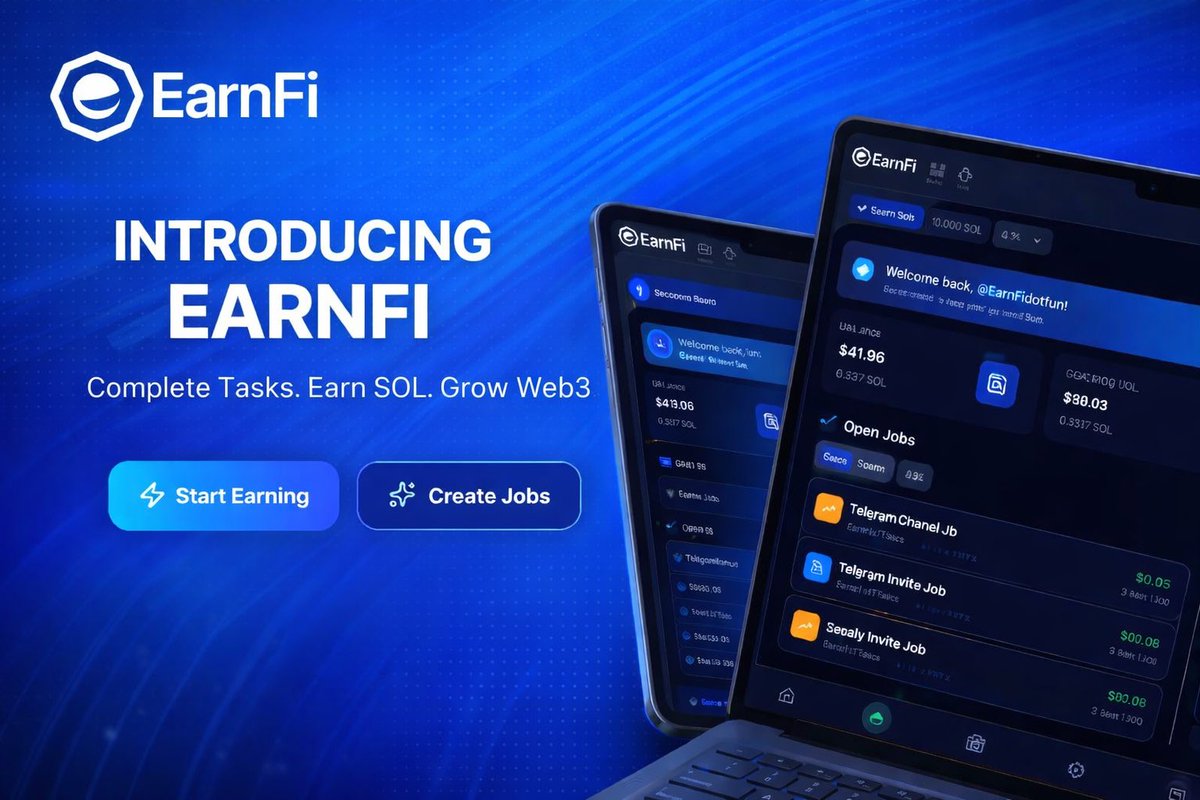 Web3 has a job problem.

Projects struggle to get real traction and engagement.
Most users struggle to find fair ways to earn.

EarnFi is building a system that fixes both.

Here’s a breakdown of what <a href="/EarnFidotfun/">EarnFi</a> is building and why it matters 🧵👇