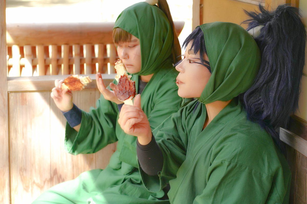 rtk_risk8947's tweet image. ※cosplay／🥷🥚
一息

〝この五平餅美味いな！〟

                                  ________〝 もそ。〟

photo📸 … @icenight_cos