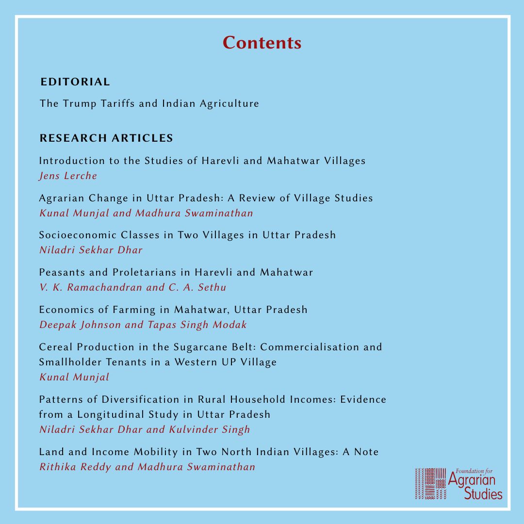 fasagristudies's tweet photo. The latest edition of our peer-reviewed, open-access journal, Review of Agrarian Studies (15, 2), is out now!

Have a look at the list of articles that feature in the RAS (15, 2)!

To access the journal or to order a hard copy, visit: https://t.co/xOOBo1Y7tV https://t.co/VcDuSgjGqG