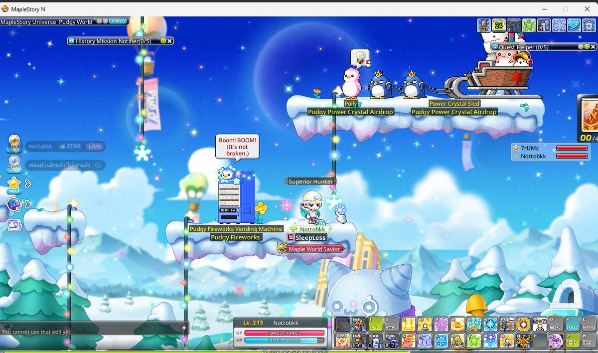 itsPiyaboot's tweet photo. Nottobkk, Ain #MapleStoryN #500PudgyJellies @MapleStoryU @pudgypenguins https://t.co/iOqfWuy7i1