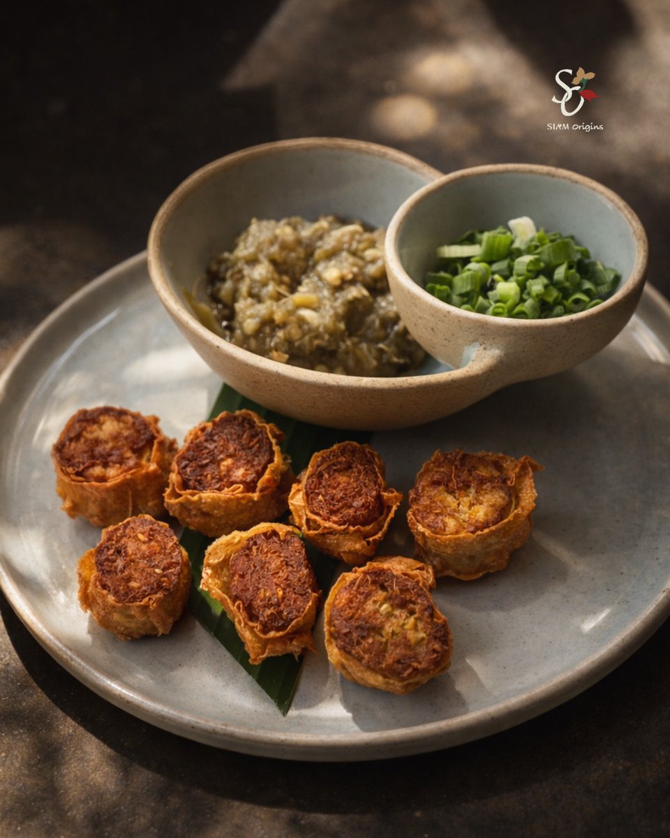 #อั่วเห็ดจ๊อ 

อาหารเหนือฟิวชันที่ดัดแปลงไส้อั้วตำรับล้านนามาเป็นรูปแบบจ๊อจีนแต้จิ๋ว เนื้ออกไก่ผสมเห็ดหลากชนิดห่อด้วยฟองเต้าหู้บางแทนไส้หมู ลดไขมัน ทานง่าย สบายท้อง เสิร์ฟพร้อมน้ำพริกหนุ่มแซ่บๆ 

เมนูไฮไลท์ที่เราอยากให้คุณได้มาลองที่ 𝐒𝐢𝐚𝐦 𝐎𝐫𝐢𝐠𝐢𝐧𝐬 🍽

---------------