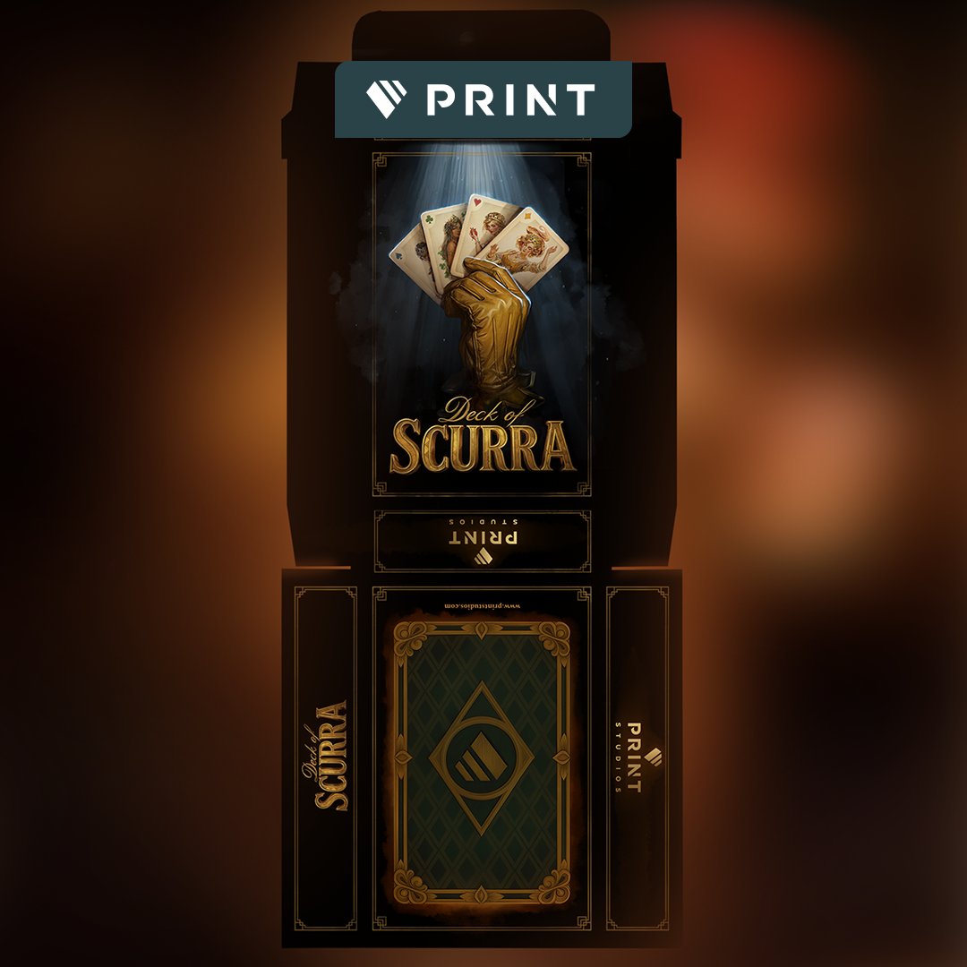PrintStudiosLtd's tweet photo. You asked. We delivered. 🃏
The Deck of Scurra card deck is here; bringing the table game vibe into real life. Same characters, same energy, now in your hands!
Limited time only. Grab yours before the deck disappears 👉 https://t.co/8DbecwLbsT
#DeckOfSccurra #PrintStudios https://t.co/Aqr2TTkXw7