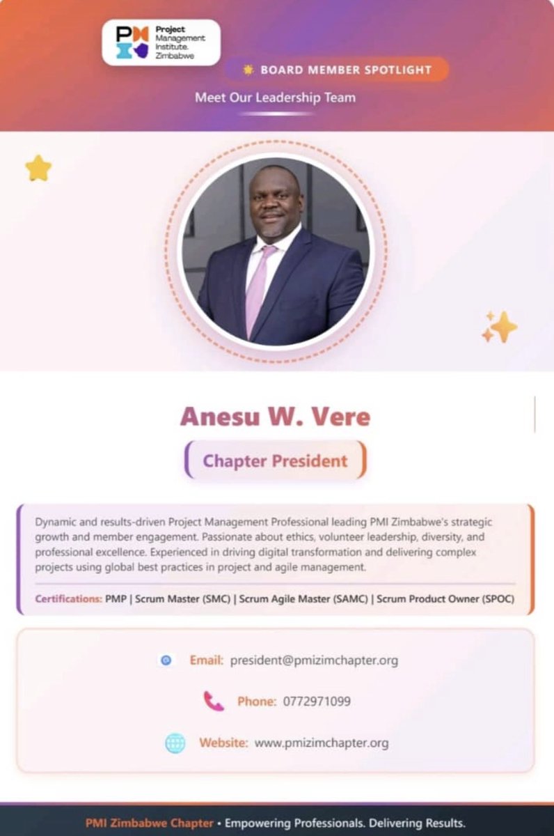 PMI ZIMBABWE CHAPTER tweet media