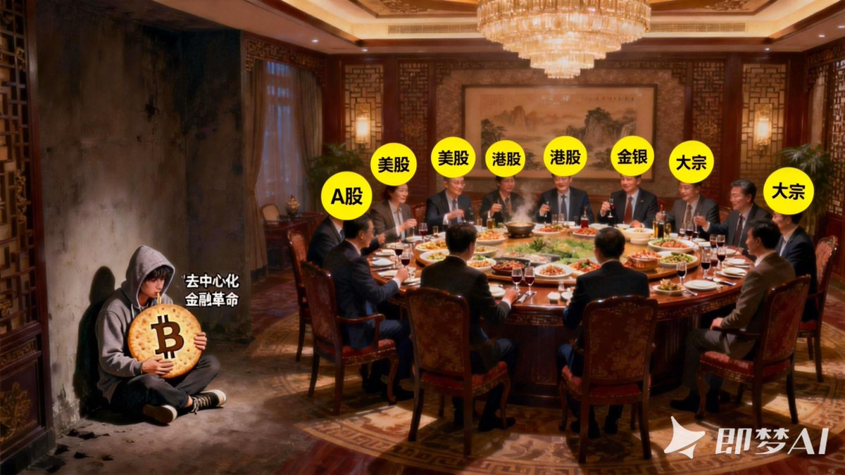 MetaJames8's tweet photo. 本来以为朋友是来咨询买币的，结果别人是来凡尔赛金银收益的；
今年过年，搞A股，搞美股，搞港股， 搞金银的，搞大宗的，都在吃香喝辣，搞币的上不了桌咯😂