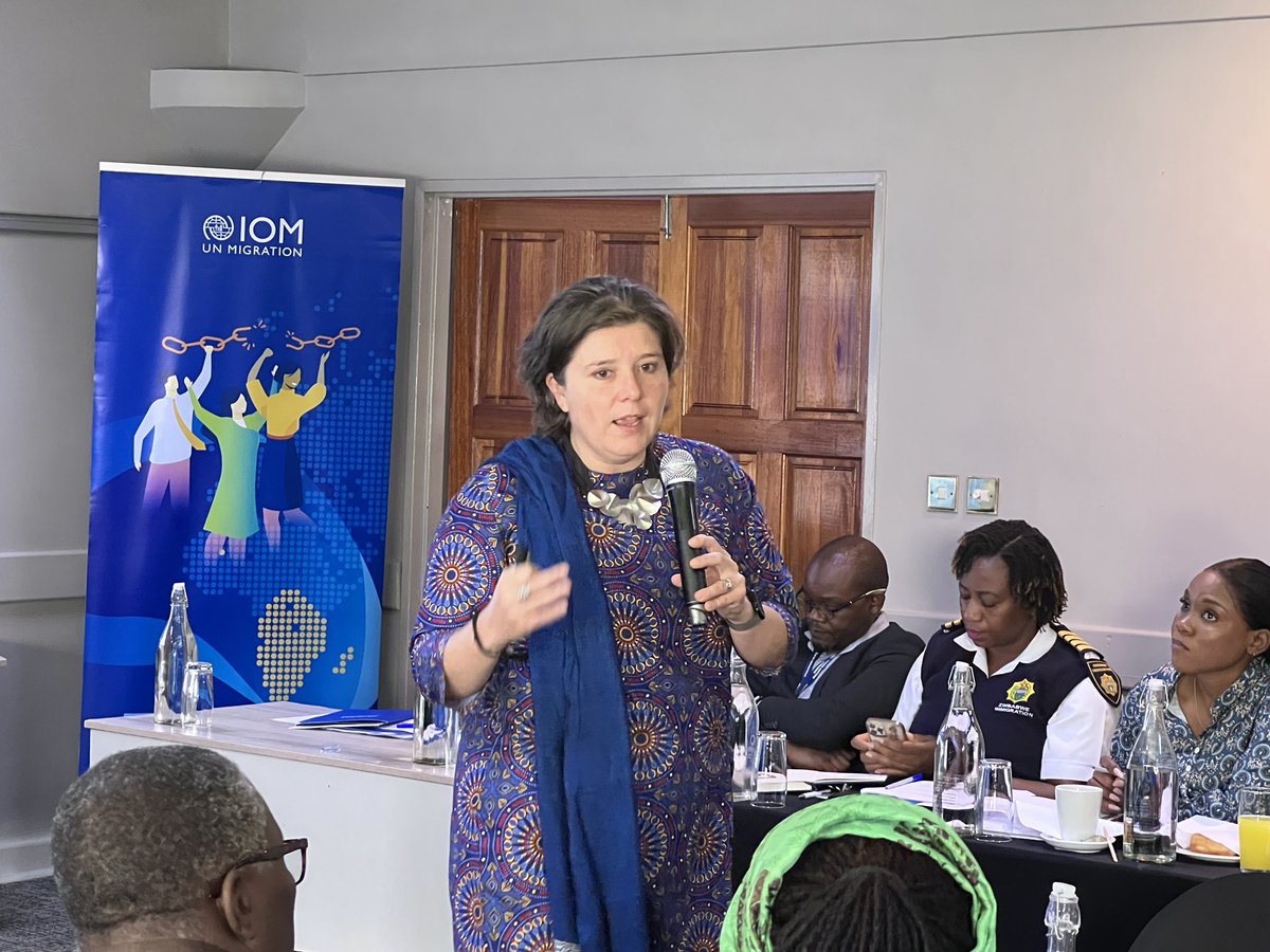 IOMZimbabwe's tweet photo. ✨ IOM Zimbabwe brought together government partners for a High-Level Inter-Ministerial meeting to launch our 2026–2027 Strategy - spotlighting our priorities &amp; our contribution to the National Development Strategy. 🇿🇼📊 https://t.co/7jFXnnqNmS