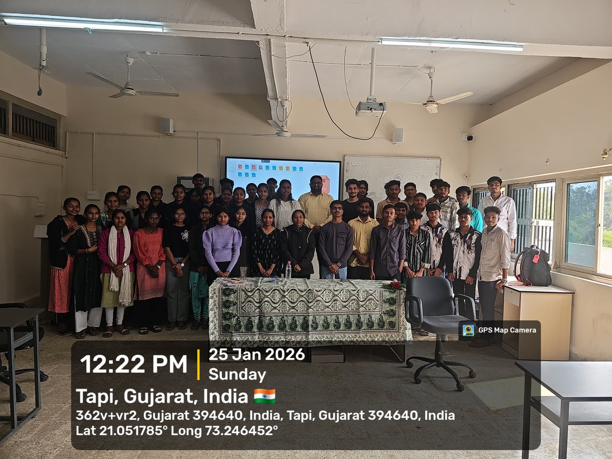 GSCValod's tweet photo. Think Deep. Design Bold. Innovate Better GSC Valod hosted State-Level Innovation Workshop (25-26 Jan 2026)! 54 students ignited by experts on problem-solving &amp; hands-on innovation. Coordinated by Mr. P. S. Panchal under Principal Dr. B. H. Parmar. Future belongs to innovators! https://t.co/n27adIMc4C