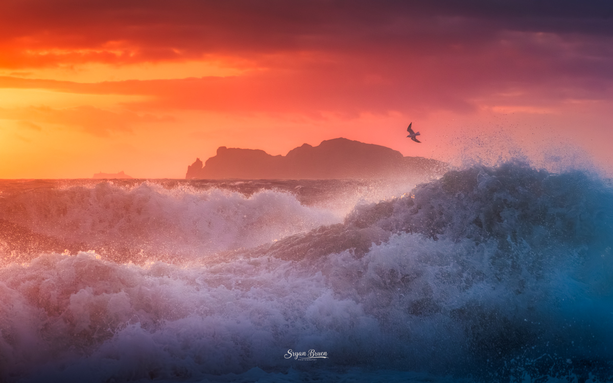 I think I captured my favourite shot of 2026 so far this morning. Awesome waves and light at High Rock between Malahide and Portmarnock looking towards Ireland's Eye.