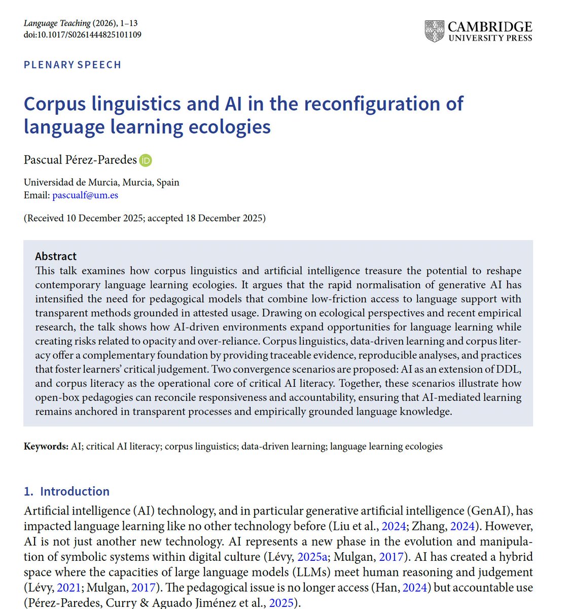 Prof Pascual Pérez-Paredes 🇪🇺 🇭🇰 tweet media
