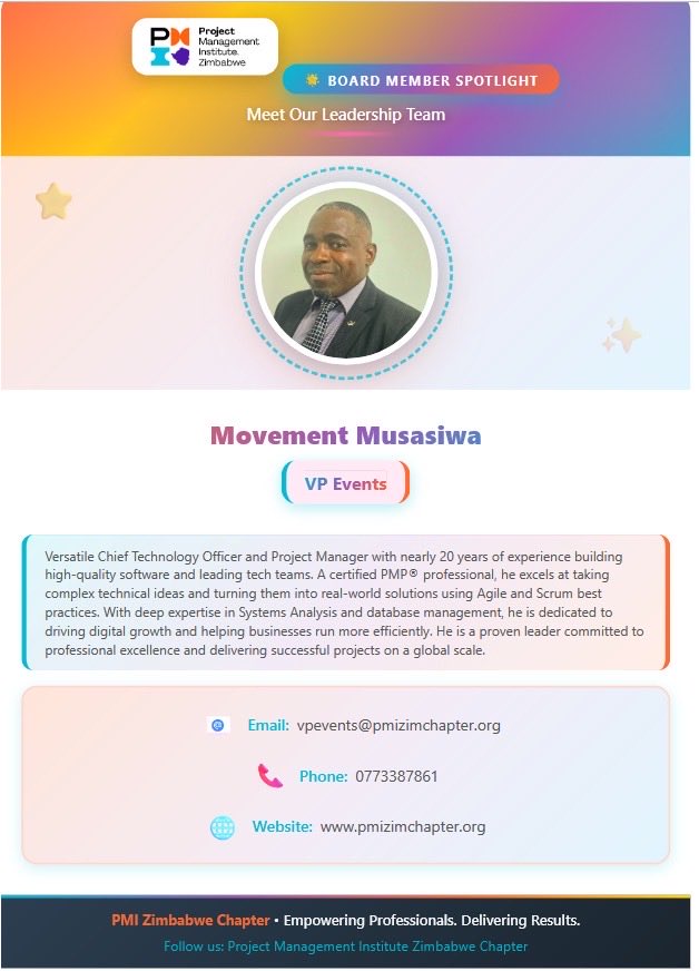 PMI ZIMBABWE CHAPTER tweet media