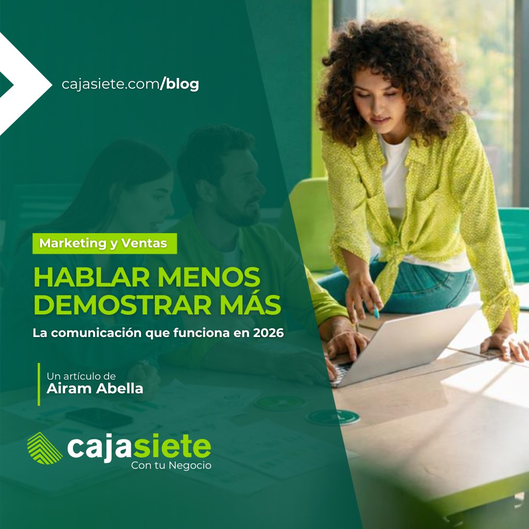 Menos escaparate, más realidad: así será la comunicación en #2026. Los clientes buscan transparencia, rapidez y experiencias reales. 🧩

Hoy, en #CajasietecontuNegocio, <a href="/airamabella/">Airam Abella</a> profundiza en por qué la pyme está preparada para liderar este cambio. Léelo en nuestro blog 👉