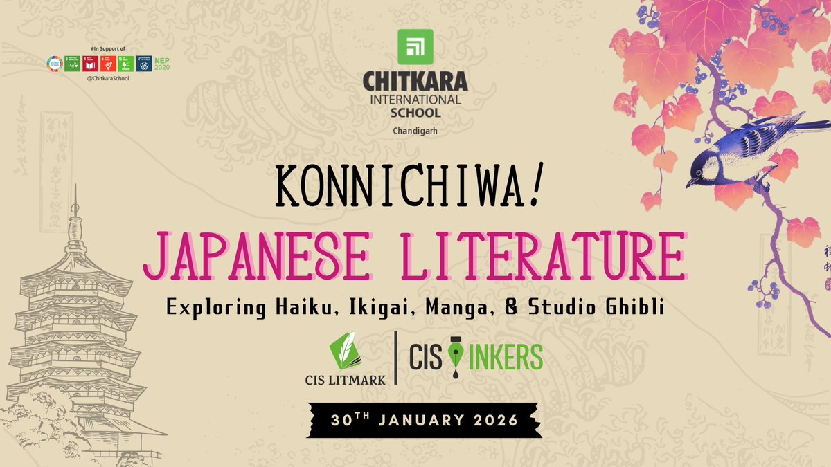 Club session on “Konnichiwa! Japanese Literature: Exploring Haiku, Ikigai, Manga, &amp; Studio Ghibli” set to enrich literary and cultural understanding for CIS LitMark and CIS Inkers at Chitkara International School

-
#CIS #Litmarkclub #Japaneseliteruature #literature