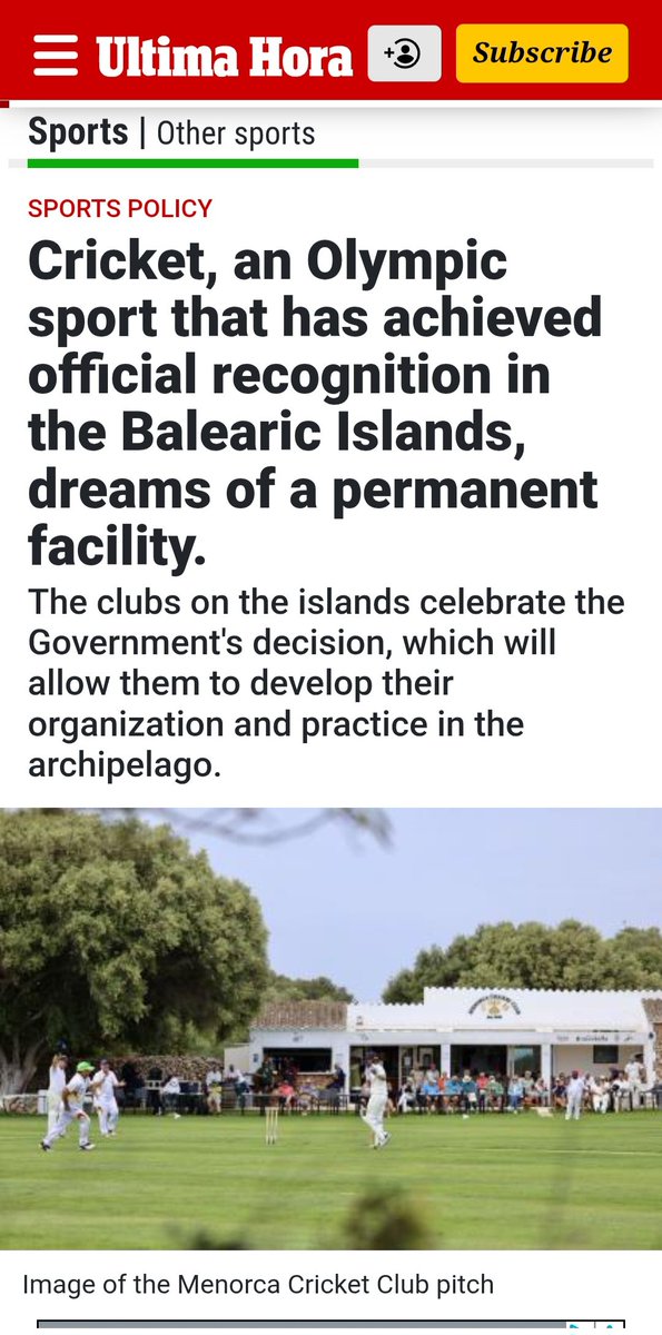 Menorca Cricket Club tweet media