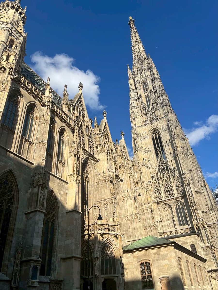 オーストリアを訪れた際に撮影したシュテファン大聖堂です。時間帯