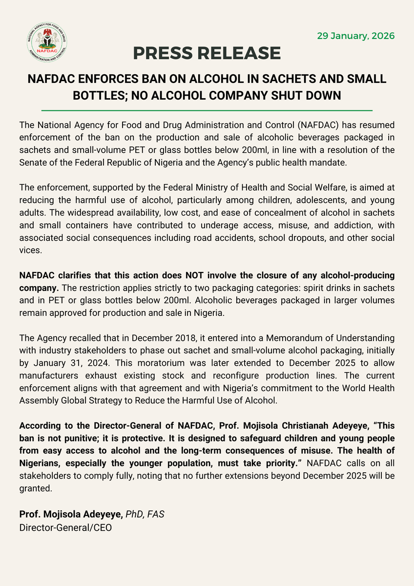 NAFDAC NIGERIA tweet media