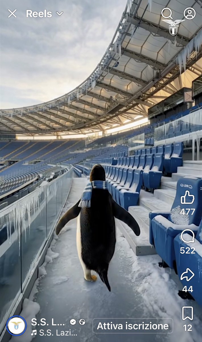 Il video del pinguino è istigazione alla lotta fratricida: la #Lazio chiede ai tifosi “veri” di prendere le distanze e distinguersi dai tifosi “cattivi” che per protesta diserteranno lo stadio domani.
Concept creativo imbarazzante, messaggio surreale.
Siamo abbondantemente oltre