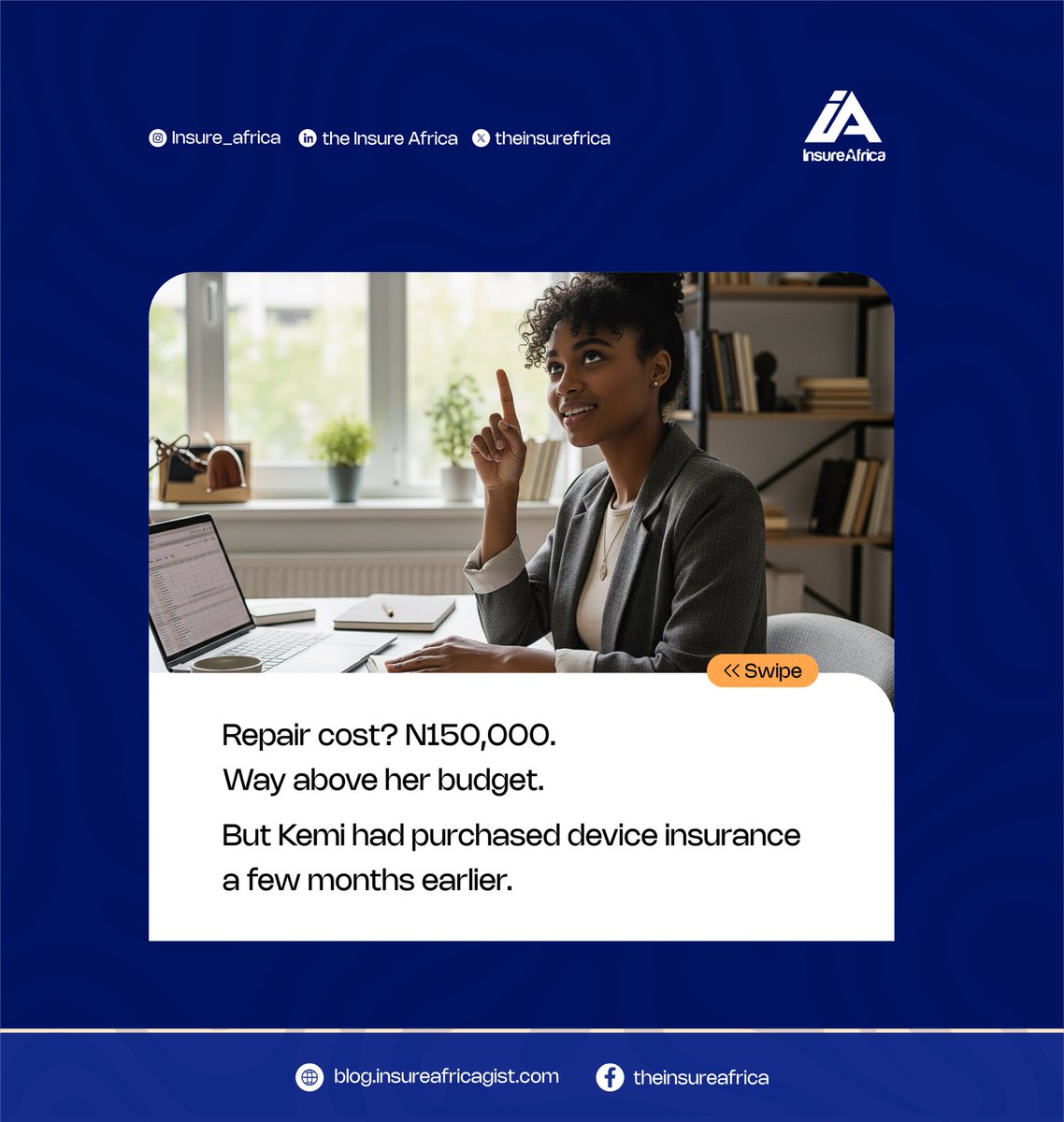 theinsurefrica's tweet photo. Kemi’s phone fell. Her finances didn’t. 📱

Device insurance saved her ₦150,000 when it mattered most.
Protect what keeps your life moving.

#DeviceInsurance #PhoneInsurance #ProtectYourPhone #SmartProtection #FinancialSafety https://t.co/SlQYGvF8C5