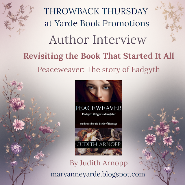maryanneyarde's tweet image. Throwback Thursday! 📖

We’re revisiting "Peaceweaver: The story of Eadgyth" with @JudithArnopp as she reflects on writing her first novel and the journey that followed.

Read the full interview here ➝ maryanneyarde.blogspot.com/2026/01/throwb…

#AuthorInterview #HistoricalFantasy #BookBlog