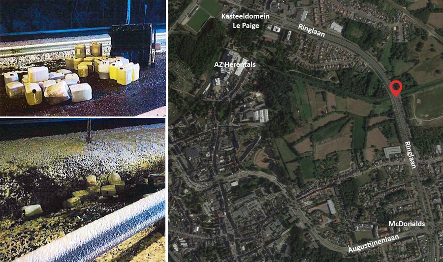 Getuigen gezocht | Dumping #drugsafval in Herentals op 10/01/2026. tinyurl.com/39hysbst