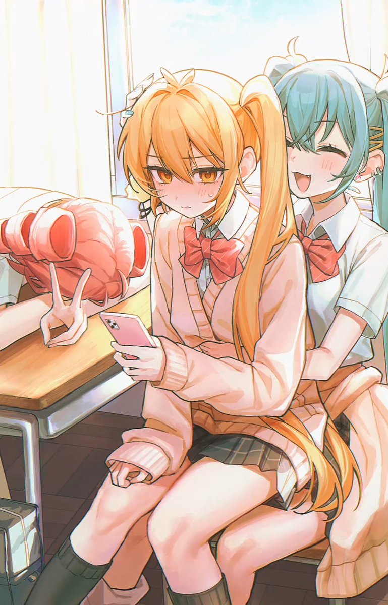 0914yuuri_k's tweet image. ♥️💛🩵
#亞北ネル #初音ミク #重音テト