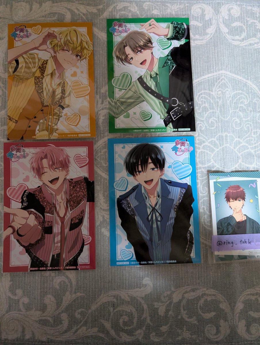 ring_trhk's tweet photo. 【多聞くん今どっち!? 交換、譲渡】 
F/ACEOFF POPUP  sweetmagic特典
【譲】画像1、2

【求】同異種倫太郎/定価+送料 （CD特典は400+送料）

🌷郵送のみ
🌷譲渡の場合PayPay希望
🌷CD特典は各4あります
🌷画像2との交換は3枚目優先
検索からでもお気軽にお声掛けください。 https://t.co/fszRF5psAb