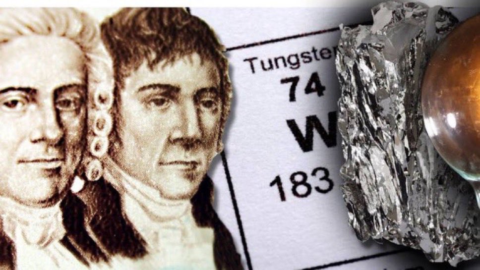 Alexny_85's tweet image. Durísimo y con los puntos de fusión y ebullición más altos de entre todos los metales, el poderoso wolframio es un elemento estratégico, del que el gobierno de 🇺🇸 mantiene una reserva mínima de 6 meses...

¿Y sabes quien lo descubrió? ¡Pues dos españoles- los hermanos Elhuyar!