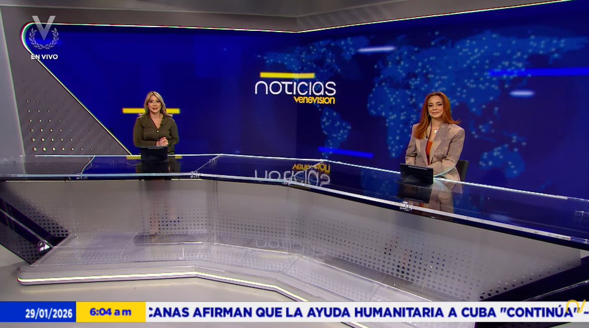 Así opera la censura en Venezuela: luego de la amenaza de Diosdado Cabello anoche contra Venevisión, el canal NO incluyó la noticia sobre la reunión entre María Corina Machado y Marco Rubio en su emisión estelar ni en su emisión matutina del noticiero.