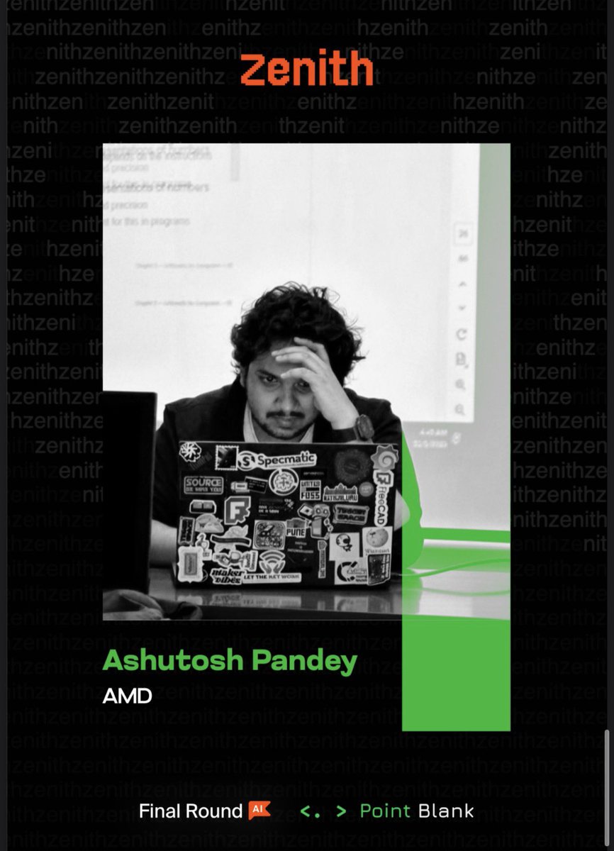 Will be at Indiqube South Summit this Sunday for the Zenith Hackathon! <a href="/pointblank_club/">Point Blank</a> <a href="/finalroundai/">Final Round AI</a>