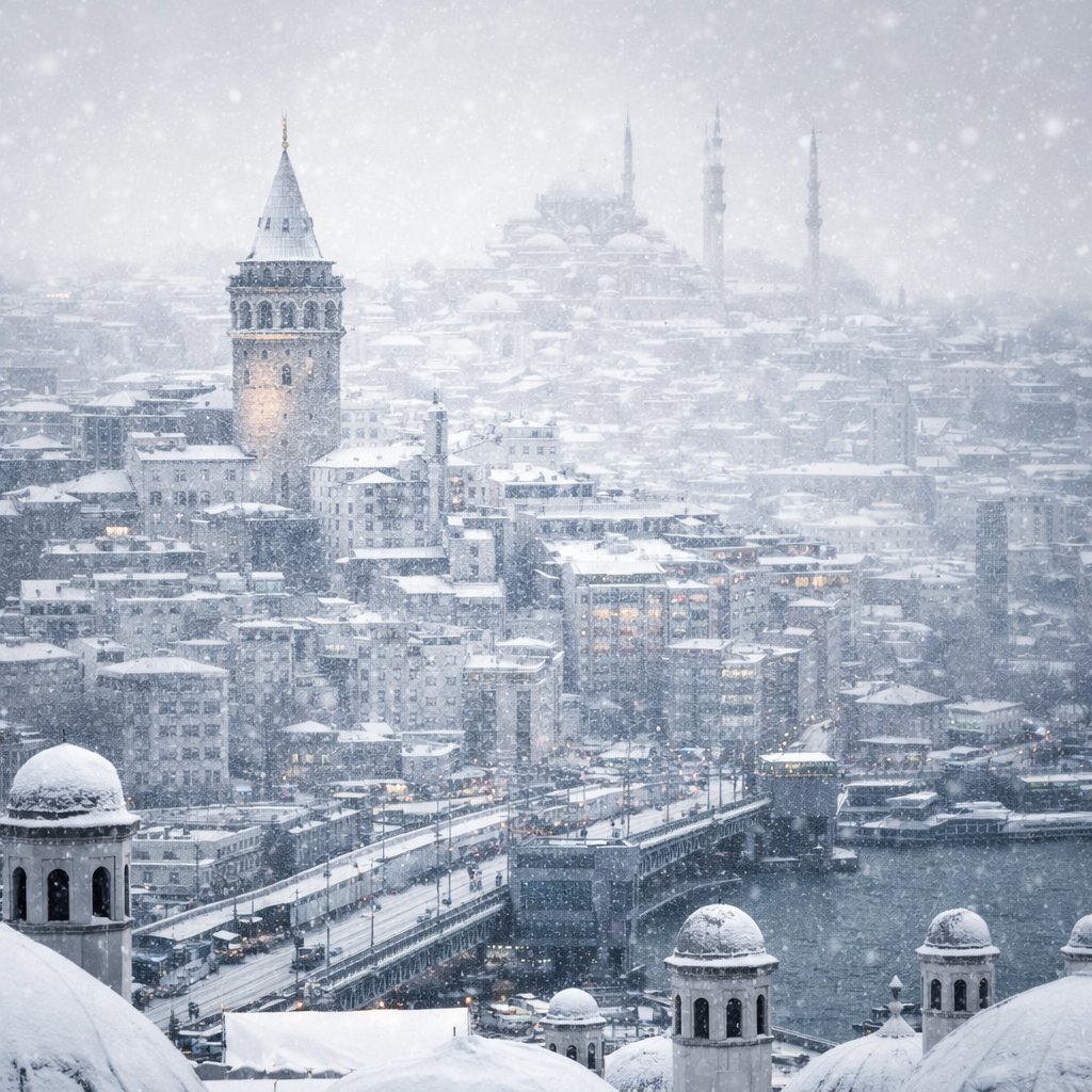 İstanbul’da pazartesi günü karla karışık yağmur, salı günü ise kar yağışı bekleniyor.