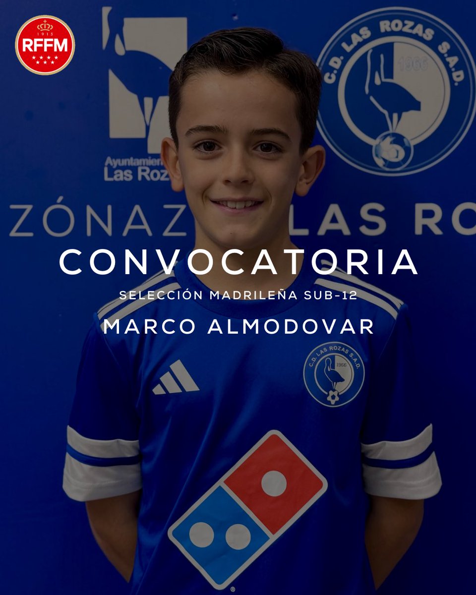 💙⭐️ Marco Almodóvar Álvarez, del Alevín A de División de Honor, ha sido convocado con la Selección Madrileña Sub-12.

¡Enhorabuena!

#corazonazul #MetodoLRZ