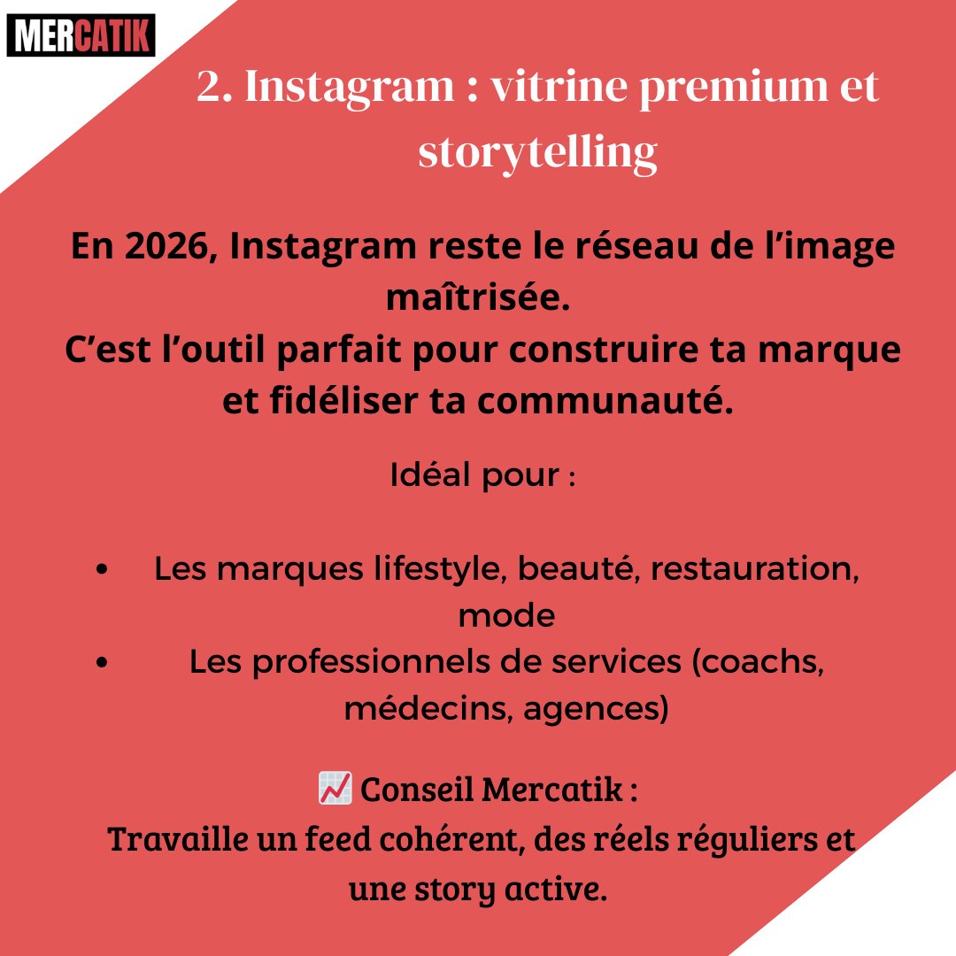 Mercatik_agency's tweet image. 🚀 En 2026 au Sénégal, la clé sur les réseaux sociaux, c’est la stratégie :
choisir les bons canaux pour plus de visibilité, de ventes et d’impact.
🎯 Mieux vaut 2 réseaux bien maîtrisés que 5 mal exploités.
#MarketingDigital #BusinessSénégal