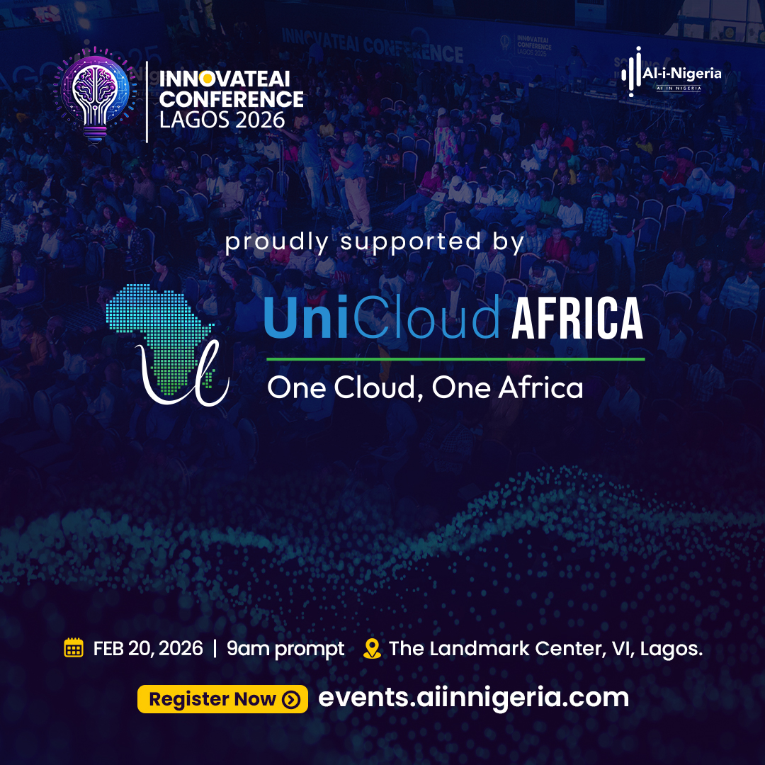 Innovation at scale needs strong infrastructure! Proud to have UniCloud Africa supporting #InnovateAI2026. Together, we’re building secure &amp; scalable cloud solutions for Responsible AI in Africa. 
📅 Feb 20, 2026 |📍 Landmark Center, Lagos  
Register now: events.aiinnigeria.com