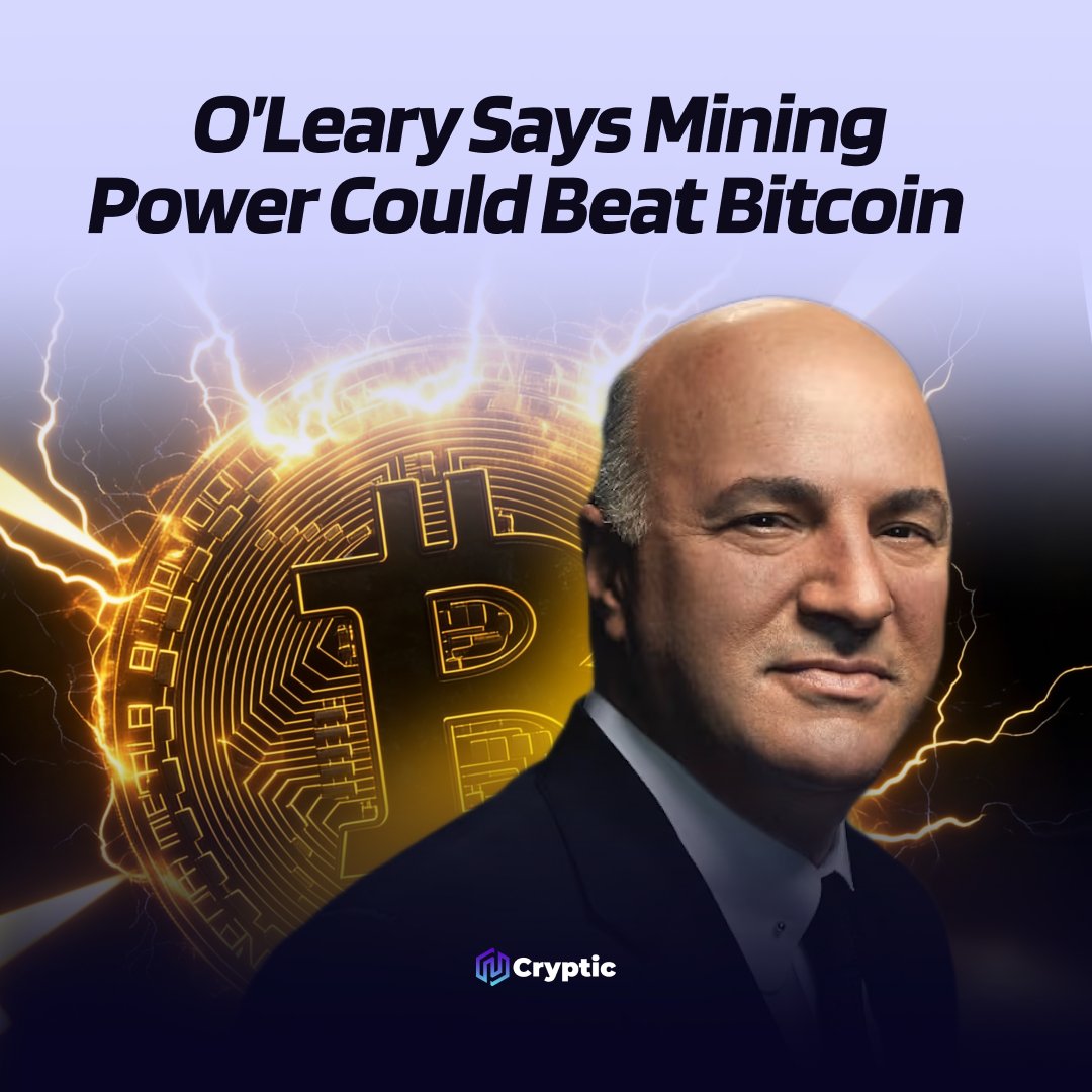⚡️INSIGHT: Shark Tank investor @kevinolearytv stated that owning access to  cheap electricity for Bitcoin mining can be more valuable than holding the  cryptocurrency itself.