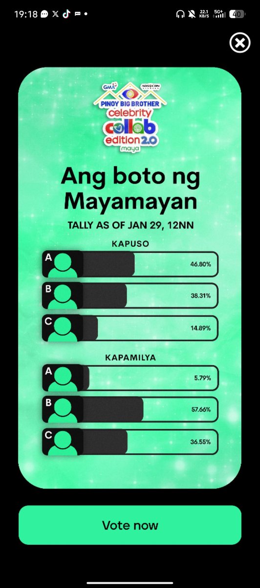 Bbs heath po... Nag labas ng tally si Maya...