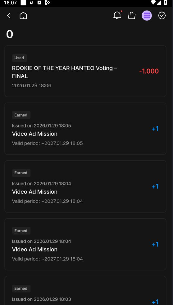 GiveAway Winner  is #CORTIS (Who'sfan)

🎉ROOKIE OF THE YEAR HANTEO Voting - Final 

🎫Prize : 10k (vote &amp; pool)

🙏Thank you for participating  All

i cant upload video, so here the link of proof (remove after 24h):
drive.google.com/drive/folders/…

WTS Whosfan:
🎫500 = 16k,$1