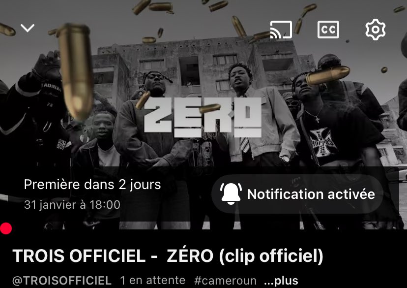 <<Le vent n’attaque que les sommets>>

RDV SAMEDI POUR LE CLIP DE ZÉRO 
PROD BY WIDEN 
MIX MASTER BY TRUST 
RÉALISÉ PAR EKN 
D.A PAR NEW LEVEL 

#rapcamer #troisofficiel