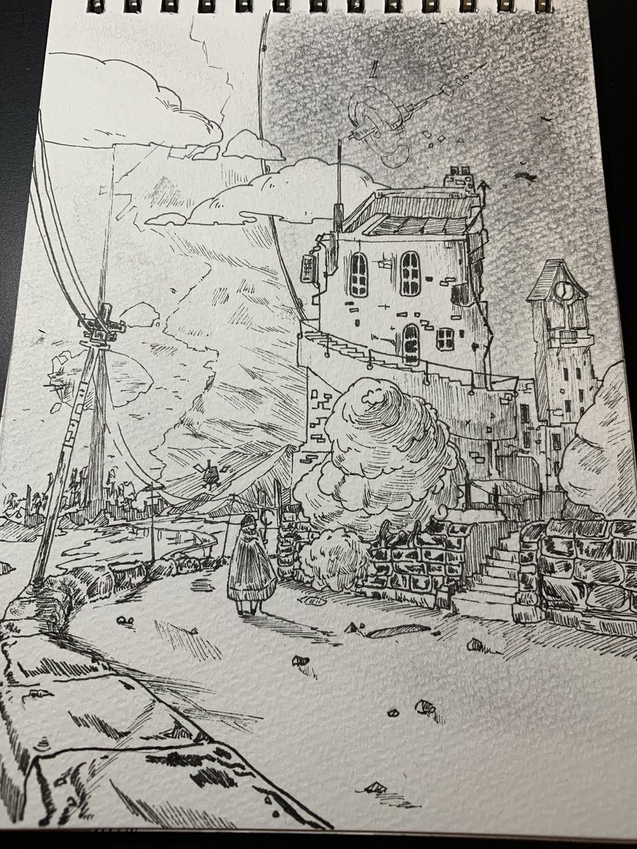 MisaRamiuni's tweet photo. ペン画描いてます
#イラスト
#ペン画
#風景画 https://t.co/raFBjmJmiM