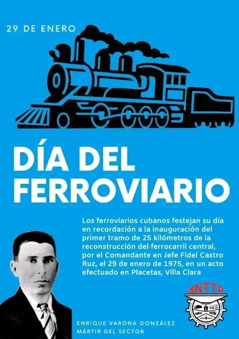 #JovenClub en Amancio felicita a todos los trabajadores ferroviarios en su dia.