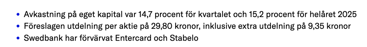 InderesNordic's tweet photo. #Swedbank Q4 rapport:
https://t.co/8xlPZ0iXRm https://t.co/mclpbQPqv4