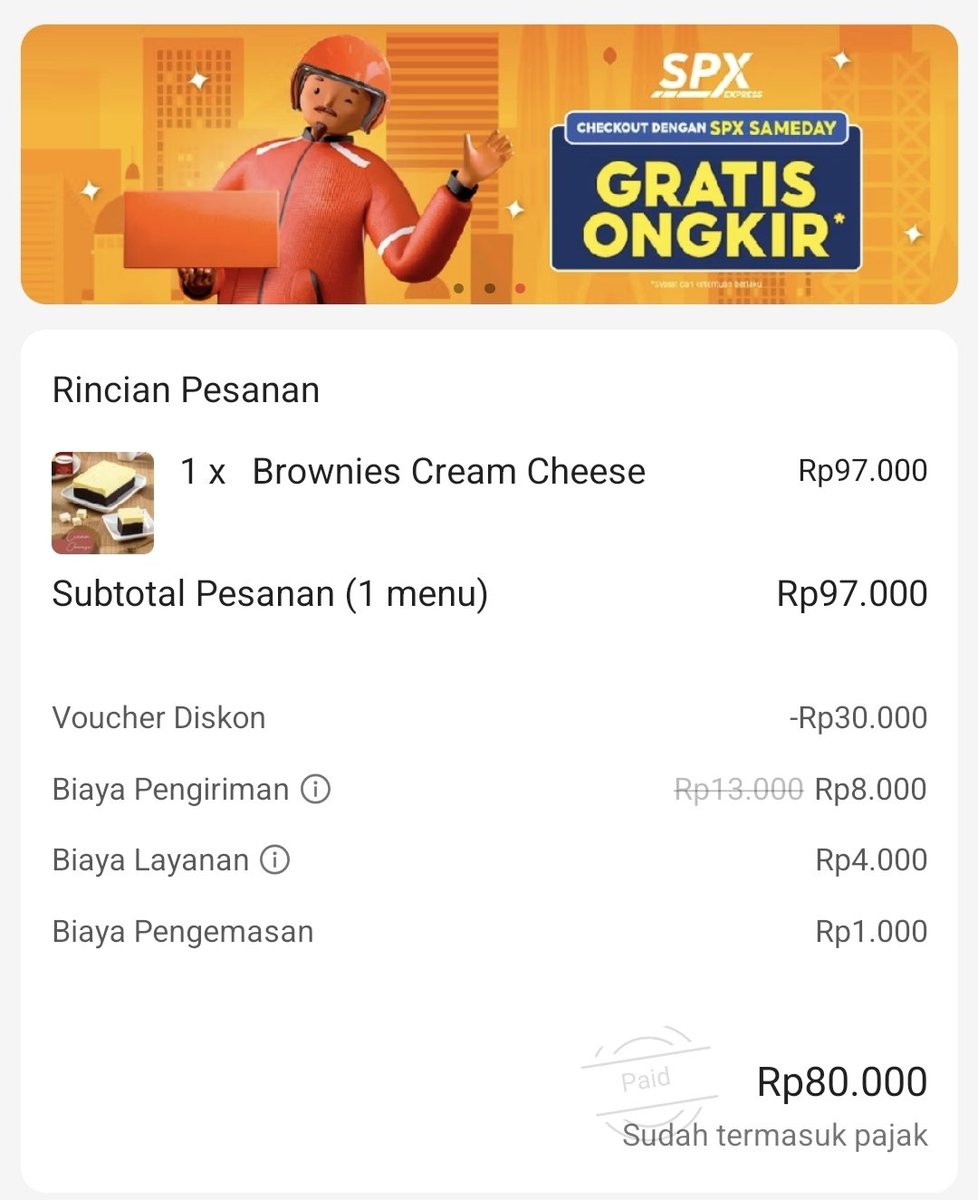 Akhirnya setelah saban hari lalu lalang di linimasa, ikutan jugaaa beli <a href="/_AmandaBrownies/">Amanda Brownies</a> varian cream cheese 😅