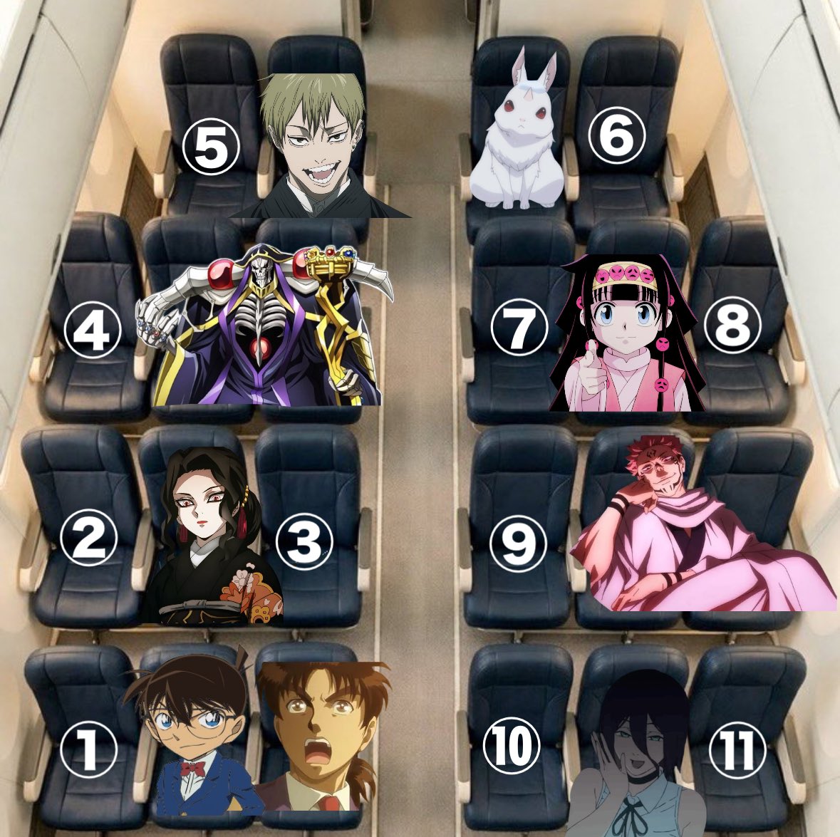 [問題] 這是8小時的航班 你想坐哪個位置？ - 希洽 - PTT.BEST 批踢踢爆文