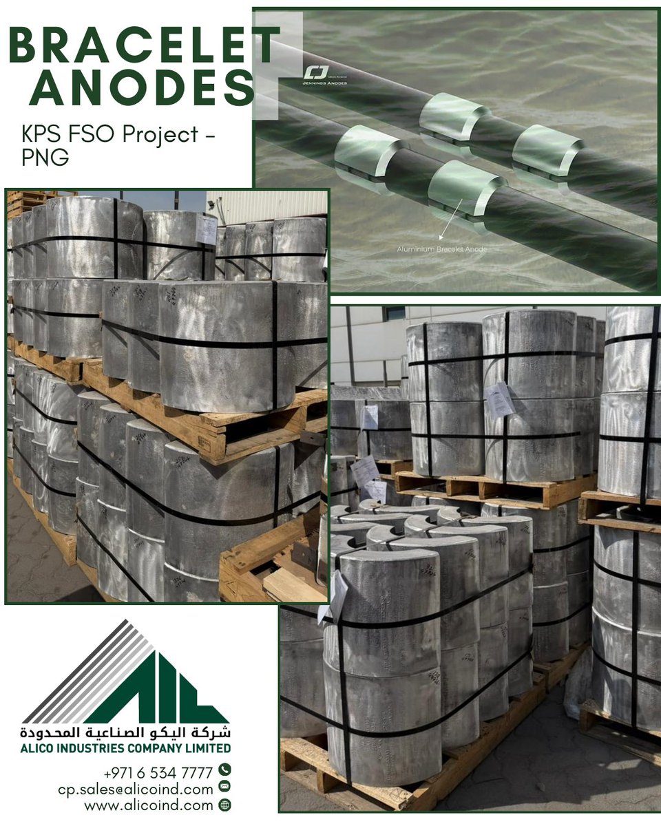 alicoind's tweet photo. ALICO Industries Company Limited supported the KPS FSO Project by supplying 20” subsea pipeline bracelet anodes, including cables and pin brazing materials, for offshore infrastructure in Papua New Guinea.
Delivered for PT TIMAS SUPLINDO / Santos Ltd., serving Oil Search (PNG) https://t.co/z85rCz6vBF