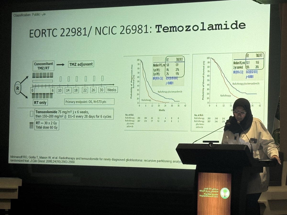 MossaedAlyahya's tweet photo. 🧬 Starting Session 2 at the MECNO Review Course

🧠 IDH–Wildtype Glioblastoma
🕤 9:30–9:45 AM
👩‍⚕️ Dr. Aisha Alshaibani

A focused review of the biology, classification, and clinical management of IDH–wildtype glioblastoma — essential knowledge for evidence-based neuro-oncology care.

#MECNO #NeuroOncology #Glioblastoma #IDHWildtype #BrainTumors #MedEd