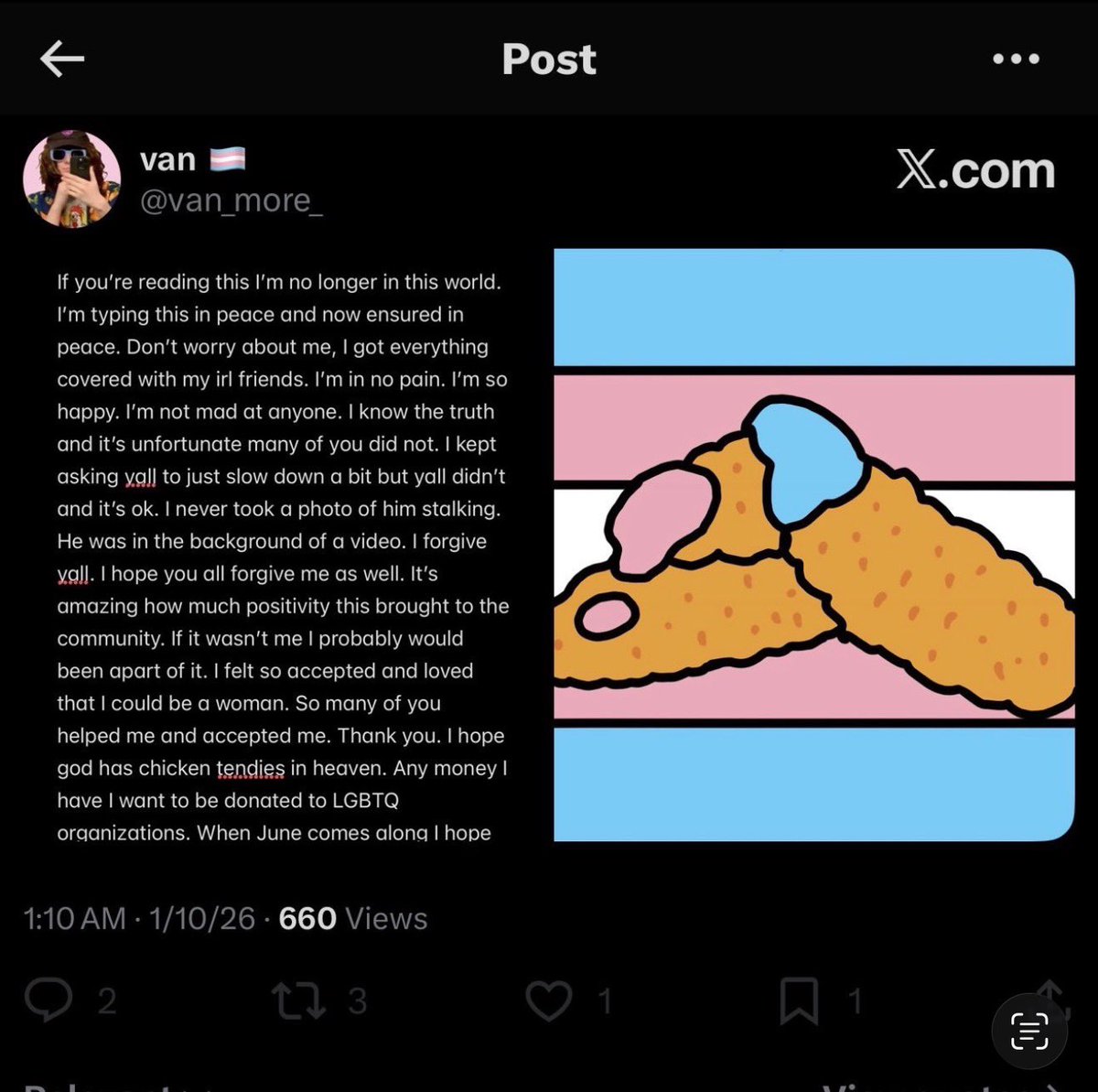 chimchimchereex's tweet photo. A short story…

To sit there and claim you have amnesia and then turn around and fake your own death and deactivate your account to avoid accountability but turn around and couple weeks later and reactivate your account and act like everyone forgot. In all seriousness, I seriously hope you took time to get help and reflect on the emotional and mental harm you did to multiple members of the #DisTwitter community, including myself.