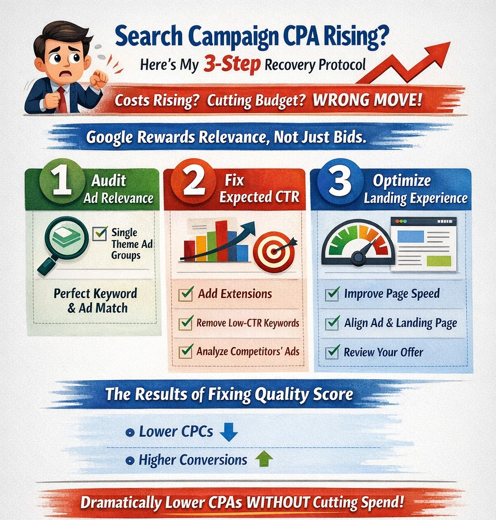 TheDigitalAnt's tweet photo. Search Campaign CPA Rising 😄 https://t.co/poYhwaSLSQ